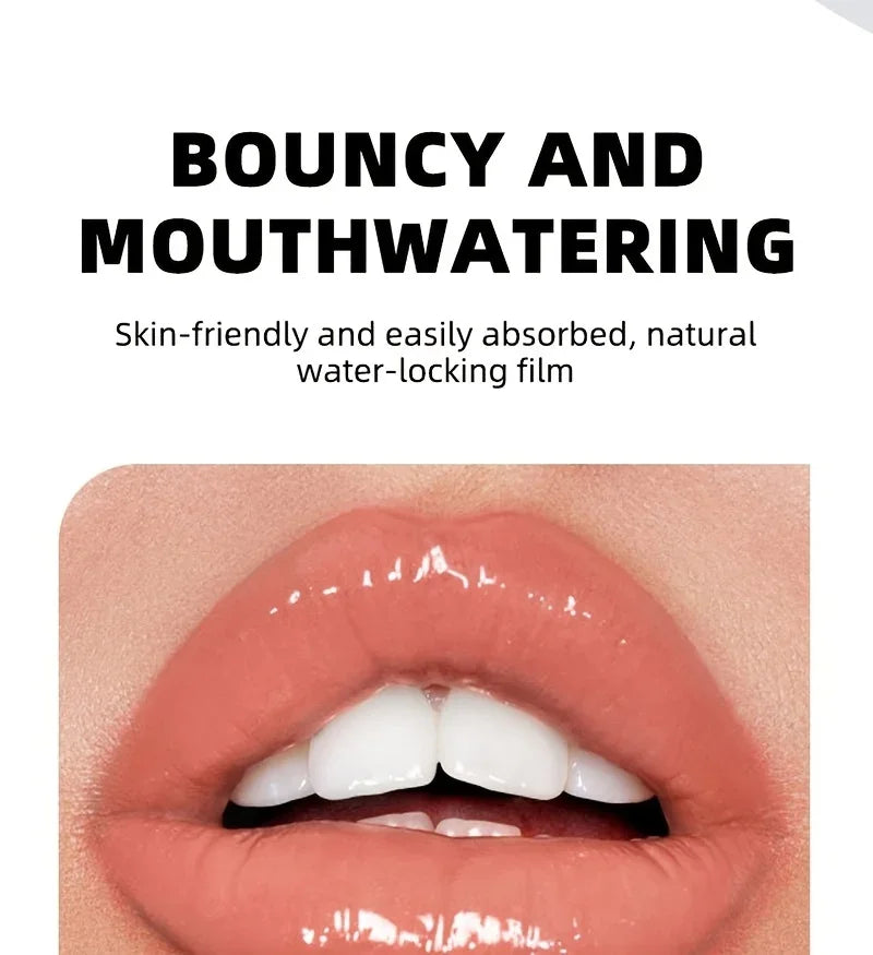 BEAUTY GLAZED Nourishing Lip Balm with Plant Squalane and Amino Acids, Natural Oil-Based, Long-Lasting Moisture Plant Squalane