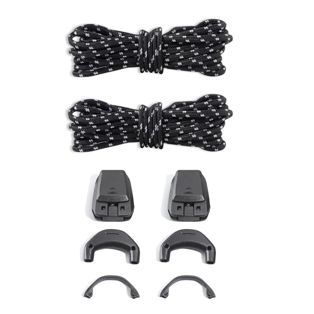 1Pair Without Ties Quick Lace Kit Round Tennis Creative Lazy Shoe Laces Running Sneakers Shoelaces for Salomon Shoe Accessories