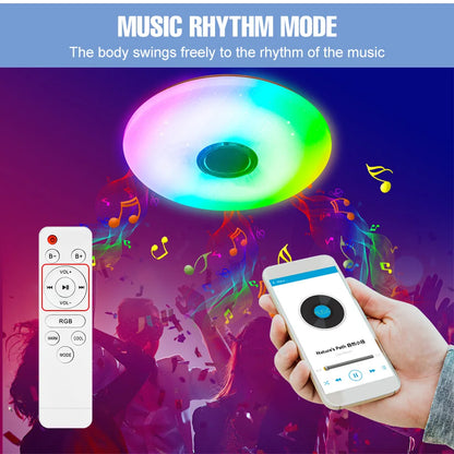 RGB Smart Ceiling Light LED Interior Home Decorative Light 42W 60W 220V Luster Dimming Remote Control WIFI Bluetooth Living Room