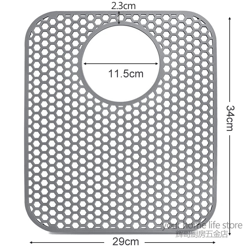 Sink Protectors for Kitchen Sink,Sink Mat,Grid Silicone Kitchen Sink Mat for Bottom of Stainless Steel Sink,Heat resistant mat