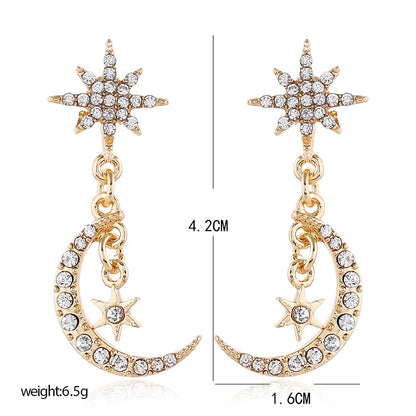 Sun and Moon Earrings / Moon Phase Earrings  / Celestial Jewelry / Crescent Earrings / Moon Earrings / Bohemian Earrings