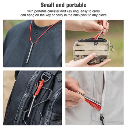 Boundless Voyage Portable Titanium Toothpicks Holder Ear Wax Removal Personal Care Tools Outdoor Multifunctional Tools Ti9008O