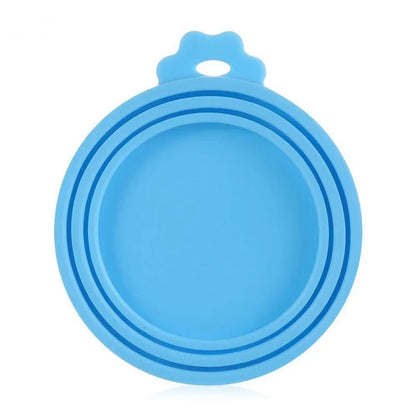 Reusable Pet Food Can Cover Portable Dogs Cat Storage Tin Cap Lid Silicone Health Pet Supplies Seal Mould Proof Pet Can Covers