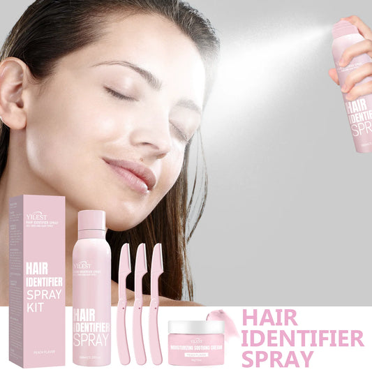 Hair Identifier Spray Hairless Painless Gentle Hair Growth Inhibitor for Shaving with Razor Face Hair Removal Dermaplaning Spray