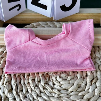 20cm Cotton Doll Clothes Fashion T-shirt Clothes Doll Overalls Suit Casual Wears Overalls Pants Dolls Clothes Accessories