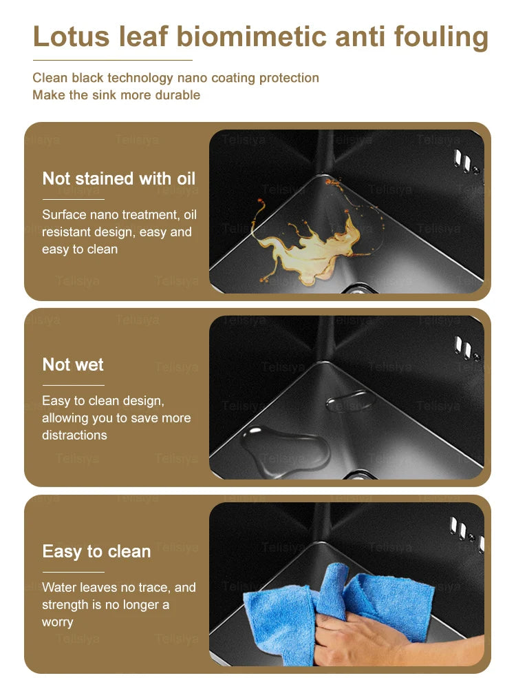 Hidden Kitchen Sink Bar Sink Kit Folding Faucet Drain Pipe,Drop-in Undermount Sink,Small Stainless Steel Sink for Workstation RV