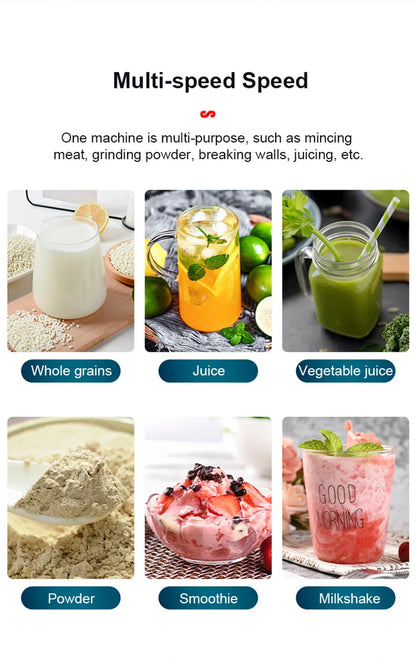 2000W Heavy Duty Commercial Grade Blender Mixer Juicer Fruit Food Processor Ice Smoothies Blender High Power Juice maker Crusher