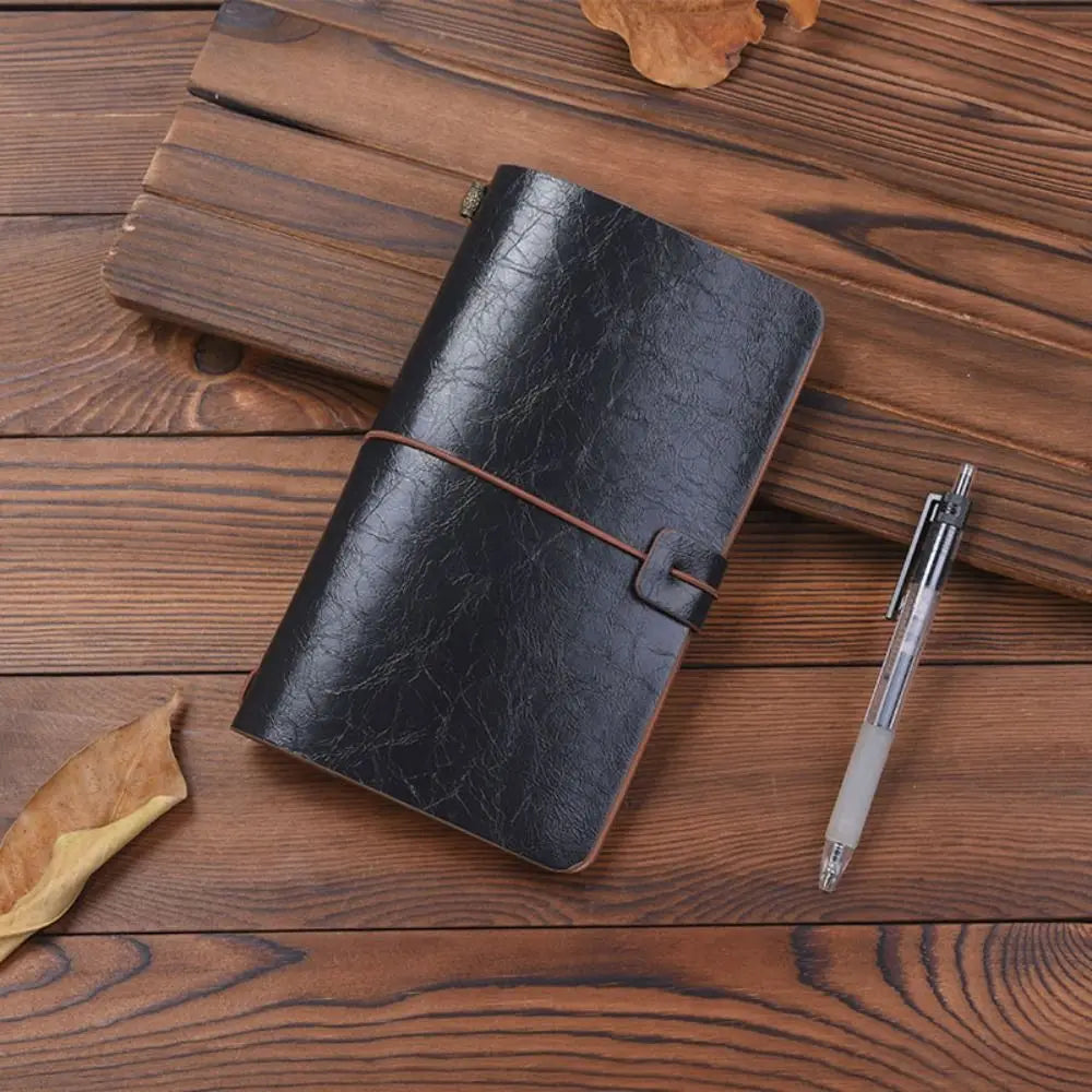 Business Portable Leather Notebook Stationery Hand Ledger Diary Book Exquisite Hardcover Notepad Office