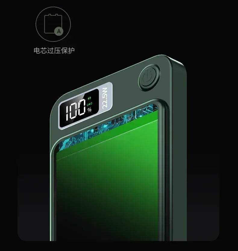 Power Bank 22.5W Magnetic Wireless Portable Chargers 30000mAh Super Fast Charging Powerbank External Battery for Iphone Xiaomi