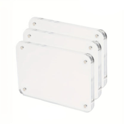 Acrylic Refrigerator Magnetic Frame, Clear Reversible Refrigerator Magnet Photo Frame, Display Frame, For Fujifilm