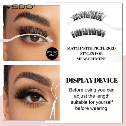 DIY Lash Extension Kit Lash Individual Lashes Clusters8-16mm With Waterproof Lash Bond And Seal Eyelash Tweezers Lash Kit