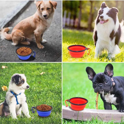 1PC Collapsible Portable Dog Food Bowl, Suitable for Outdoor Drinking Water Travel Supplies Dog Food Bowl