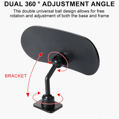 Sticky Baby Mirror For Car Auxiliary Mirror 360 Adjustable Baby Rear View Mirror Adhesive Mount Wide Angle Shatterproof Backseat