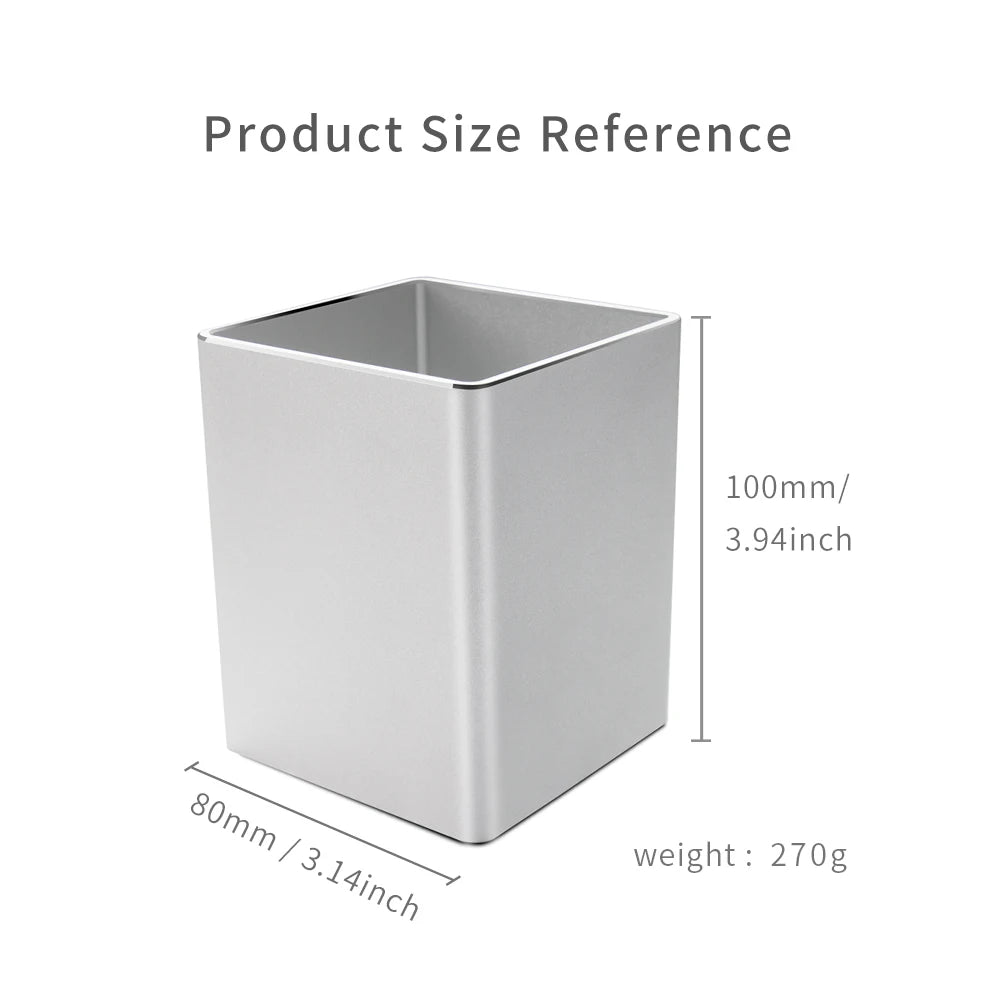 Metal Pen Pencil Holder Desk/Aluminum Supplies Organizer and Cup Storage Stationary Sturdy