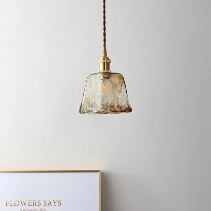 Antique hanging lamp Art Deco Design rustic light Led glass lampshade lampshade for Bedroom Room dining table lamp