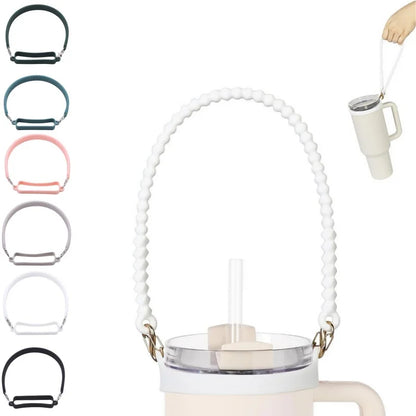 Water Bottle Handle Water Bottle Sling Carrier Holder Strap Soft Durable Silicone for Most 8-40oz Bottles for Cup Accessories