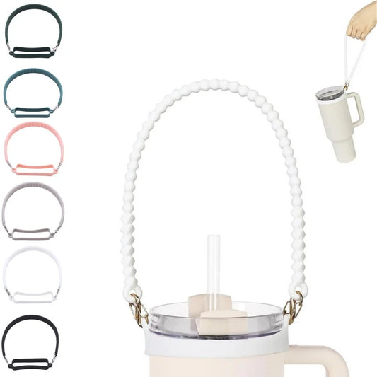Water Bottle Handle Water Bottle Sling Carrier Holder Strap Soft Durable Silicone for Most 8-40oz Bottles for Cup Accessories