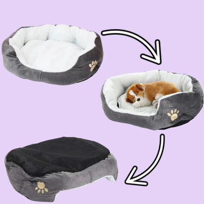 Dog Bed Cat Bed Pet Beds with Thickened PP Cotton Dog Cave Bed and SofaSuitable for Small Puppy Cat Bed