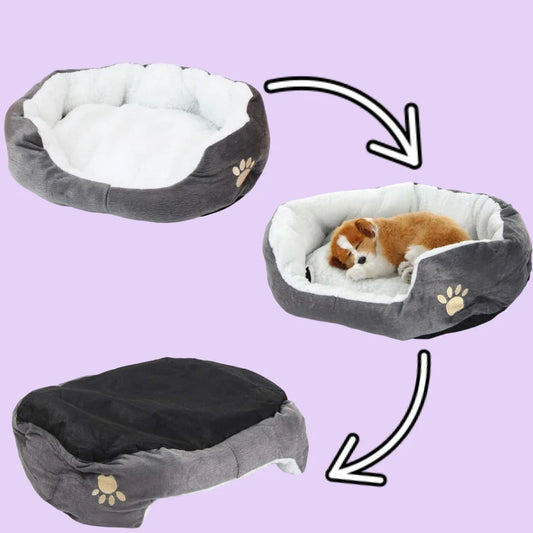 Dog Bed Cat Bed Pet Beds with Thickened PP Cotton Dog Cave Bed and SofaSuitable for Small Puppy Cat Bed