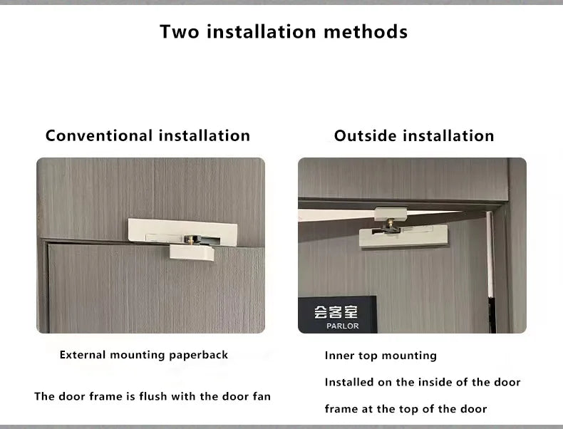 Door Buffer Damper Hydraulic Door Closer Wooden Door Outside the Door Home Mute Automatic Door Closing Artifact Anti-pinch Hand