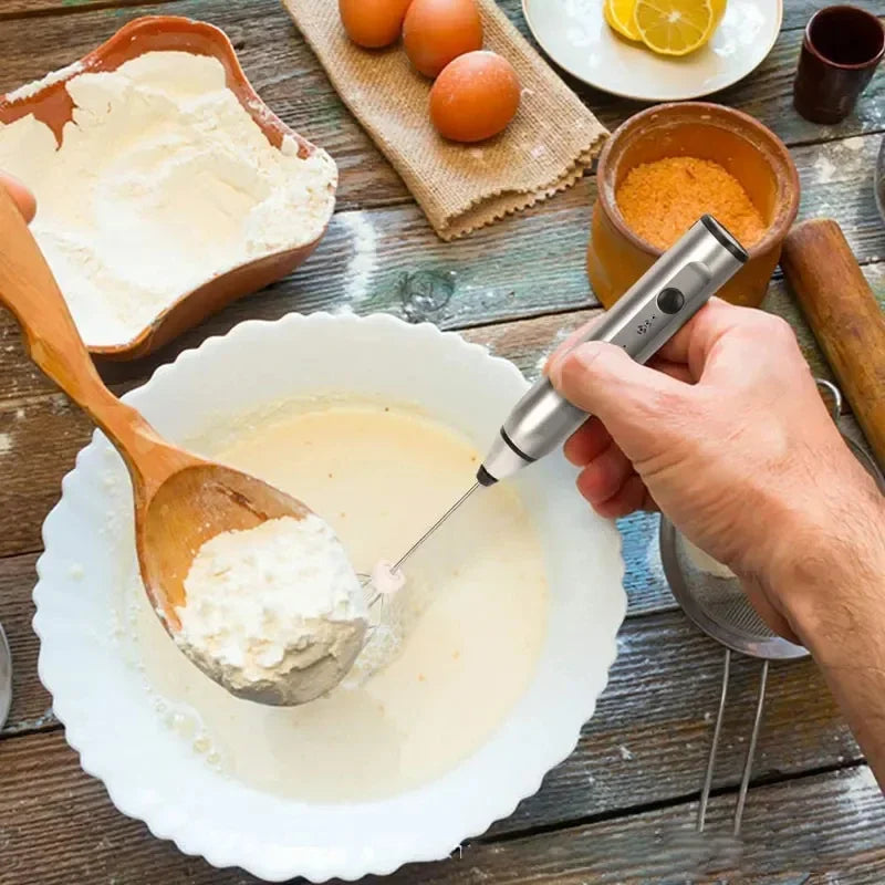 Portable Electric Milk Frothers Type C Handheld Blender Mini Coffee Maker Whisk Mixer Cappuccino Cream Egg Beater Food Blender