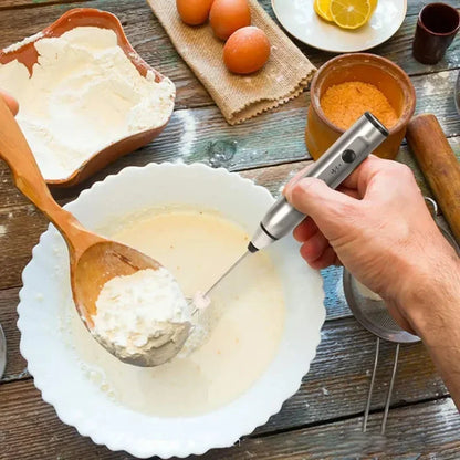 Portable Electric Milk Frothers Type C Handheld Blender Mini Coffee Maker Whisk Mixer Cappuccino Cream Egg Beater Food Blender