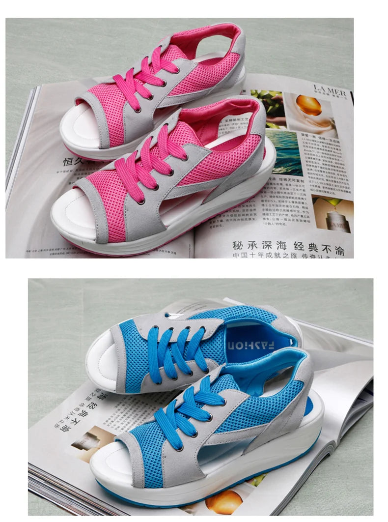 Women Sandals 2023 New Lady Platform Chunky Sandals Comfortable Women's Sandals Open Toe Casual Summer Sports Shoes