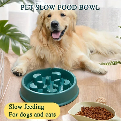 Non-slip slow Feeder Pet Bowl prevents choking and promotes healthy eat habits for Dogs and Cats Dog food bowls Pet rice bowls