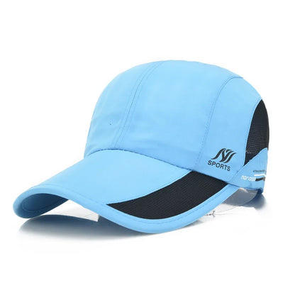 2024 New Men's Quick Drying Baseball Cap Korean Outdoor Sunscreen Visor Women's Athleisure Waterproof Mesh Cap