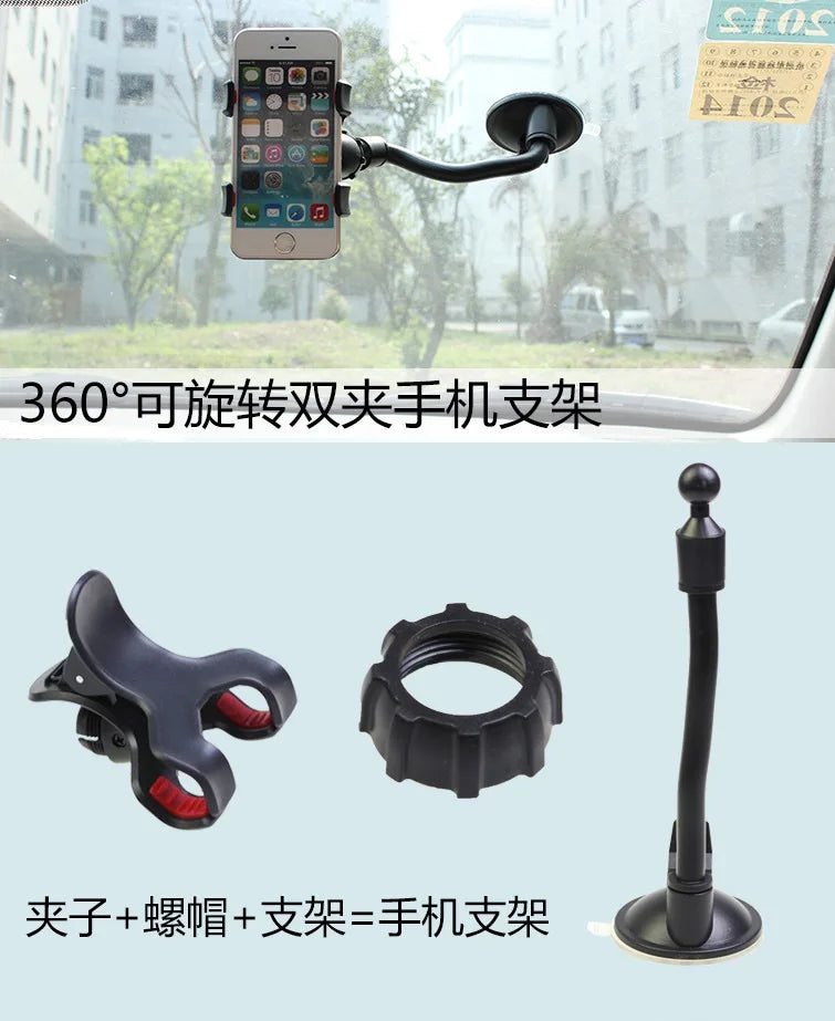 Cell Phone Holder Car, Windshield/Dashboard/Window Car Phone Holder Mount, Suction Cup Phone Mount for Car Truck Compatible