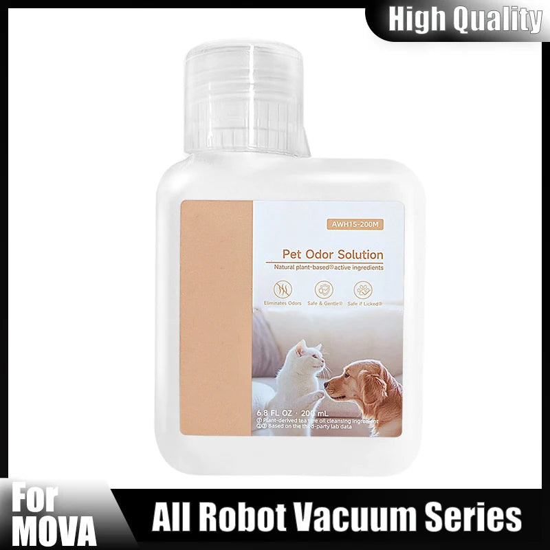 200ML AWH15-200M Pet Odor Solution Cleaning Solution for Mova All Series Robot Vacuum Cleaner Home Cleaning Kit Accessories