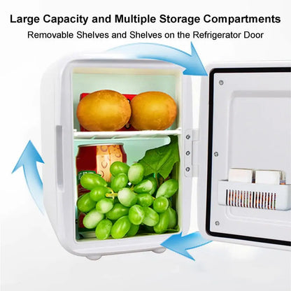 4L Car Refrigerator Portable MINI Fridge 12V cooling / heating Freezer Food Drinke Cooling Storage Box Container auto Refrigerat