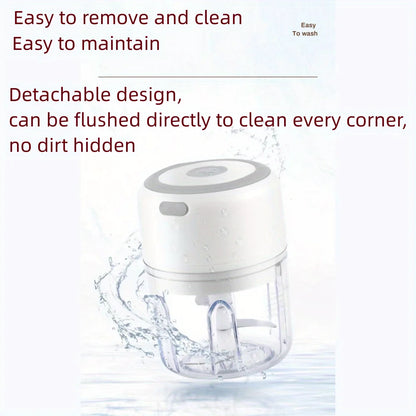 250ML USB Rechargeable Electric Vegetable Chopper and Garlic Crusher - Mini Wireless Food Chopper for Kitchen Gadgets for Garlic