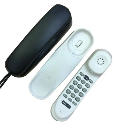 Y8AD KXT-433 Corded Telephone English Small Wall Mountable Phones Last Number Rerdial