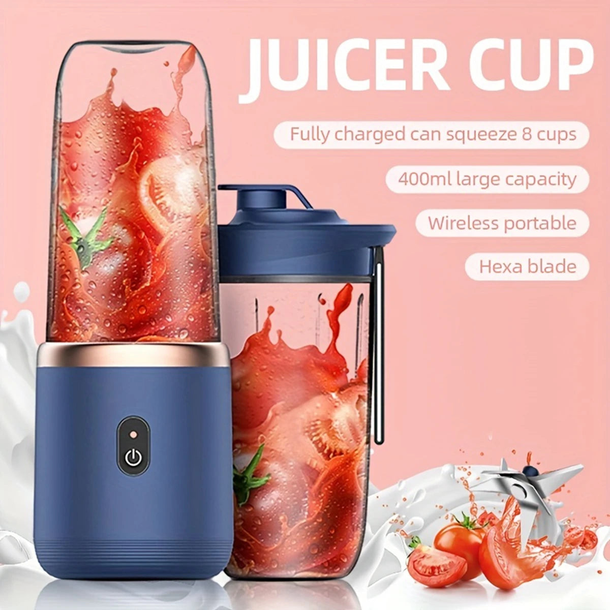 Double Cup Fruit Mixers Juicers Portable Electric Juicer Blender Fruit Juicer Cup Home Auxiliary Food Milkshake Juice Maker Tool