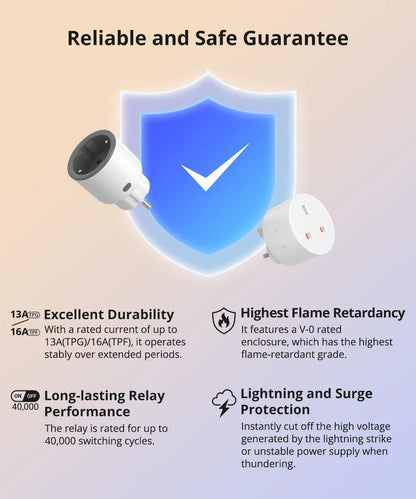 SONOFF S60ZB EU/UK iPlug Zigbee Smart Plug ZIgbee Router Device Overload Protection ENergy Monitoring Timer Control via Alexa