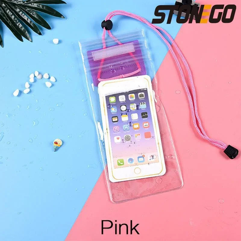 Transparent Mobile Phone Waterproof Bag Universal Mobile Phone Case for Swimming Diving Outdoor Mobile Phone Waterproof Pouch