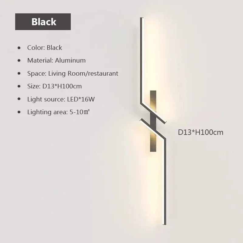 LED Wall Lamp Modern Home Decor Wall Sconce For Living Room Bedroom Bedside Minimalist Interior Decorative Lights
