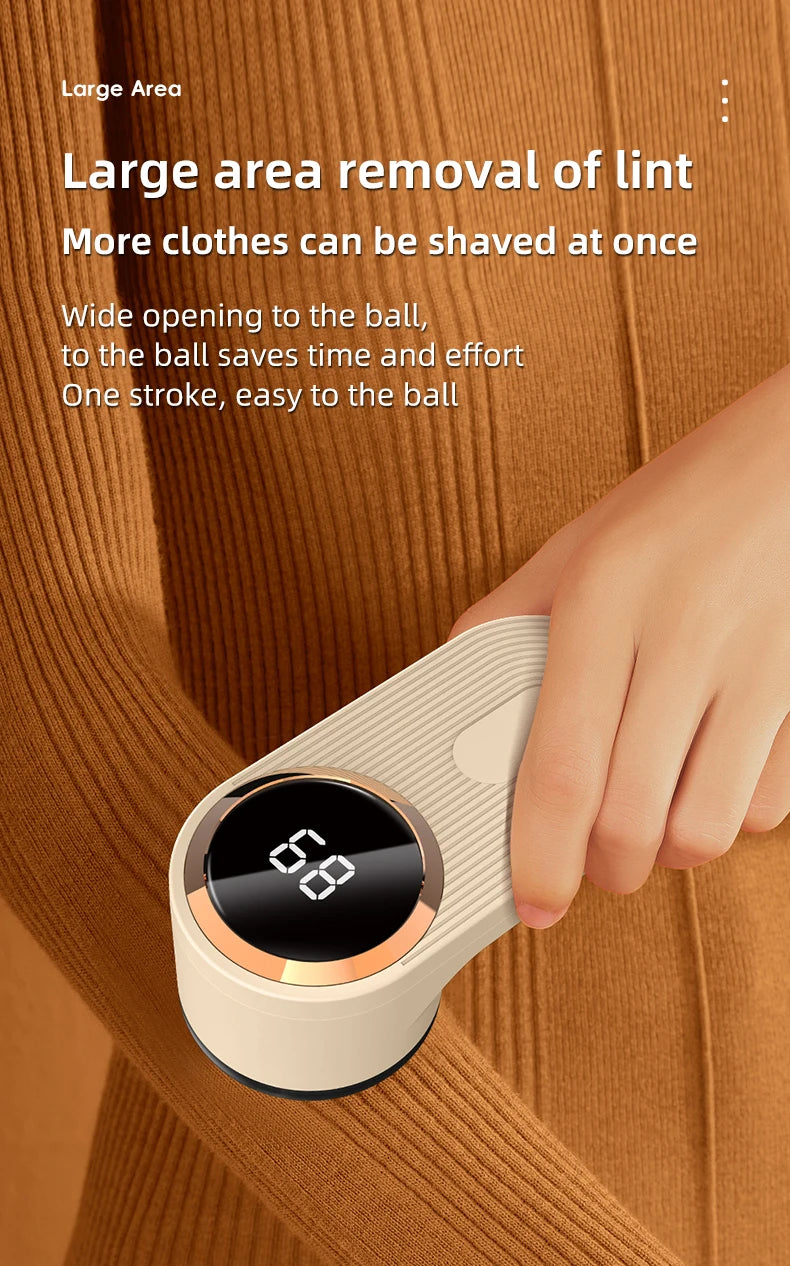 Lint Remover for Clothing LED Digital Electric Pellet Fluff Remover USB Rechargeable Fuzz Fabric Shaver Sweater Dropshipping