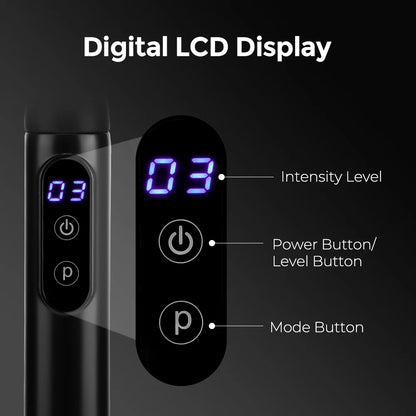 Portable Fascia Gun Full Body Muscle Relaxation Massage Gun with Extended Handle U-Shaped Home Hammer Massager For Back Shoulder