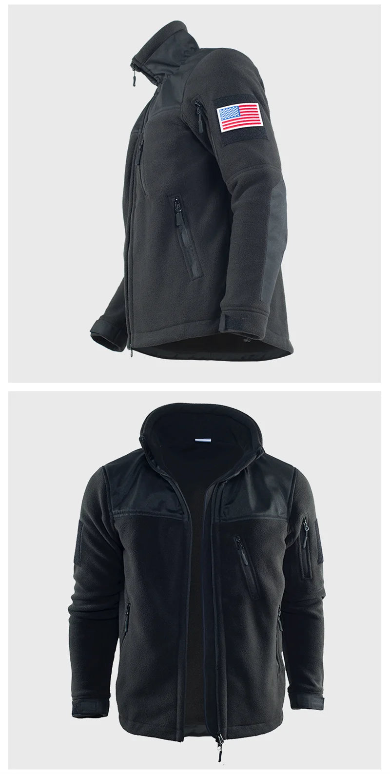 Winter Tactical Fleece Jacket Military Army Jacket Thermal Warm Camouflage Work Coats Mens Clothes Husband  Field Jacket Outwear