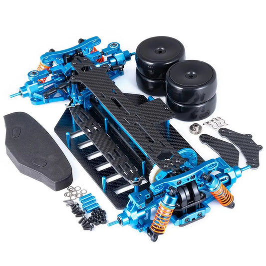 1/10 Carbon fiber Car Frame For 1/10 TT02 Aluminum Alloy / Plastic Chassis Frame  RC Car Part