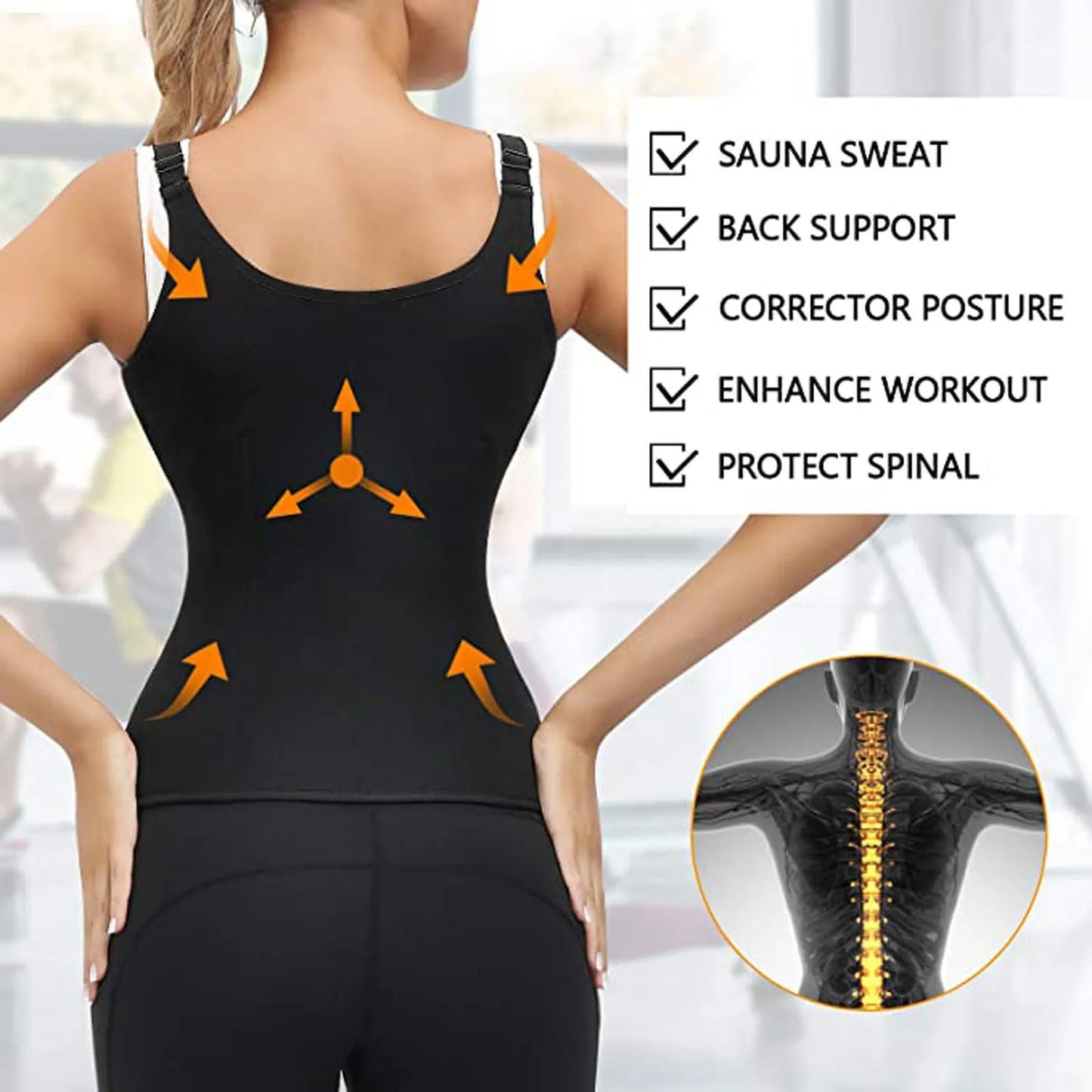 Shapewear Reducing And Shaping Girdles For Women Waist Trainer Sleeveless Bodysuit Basic Thong Slim Fit Sweatwicking Shapewear