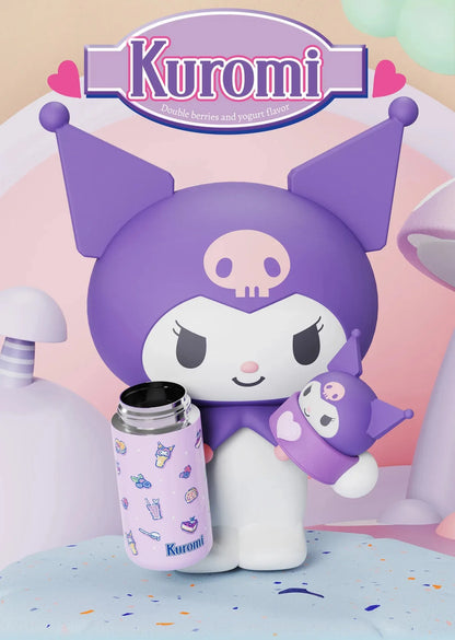 Sanrio Hello Kitty 350ml Stainless Steel Thermos Kawaii Kuromi Cinnamoroll Melody Kids Vacuum Flask Water Bottle Tumbler