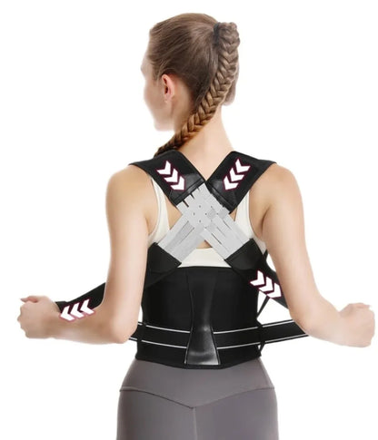 Posture Back Brace Adjustable Back Support Strap to Men and Women Prevent Spinal Distortion and Hunchback Suitable for Gym Body
