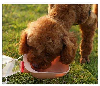 Dog Travel Water Bottle Portable Pet Dog Water Bottle Drinking Water Feeder for Dog Cat Outdoor Water Bowl Bottle Pet Supplies