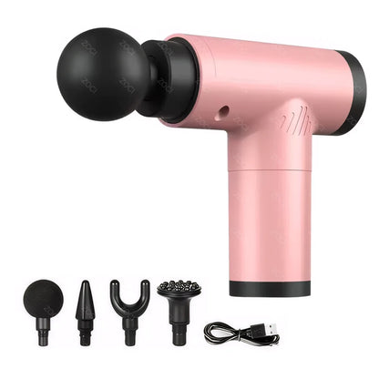 Portable Mini Fascia Gun Handheld Massage Gun Vibration Muscle Massager Deep Tissue Massager for Body Back Neck Leg Foot