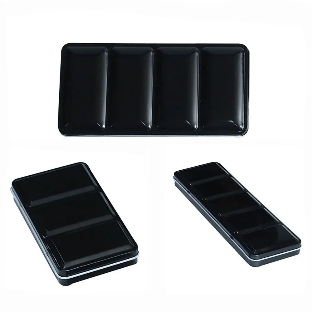 Art Supplies Creative Empty Paint Palette Watercolor Storage Case Pigment Box Grids Slots Painting Tools Drawing Supplies