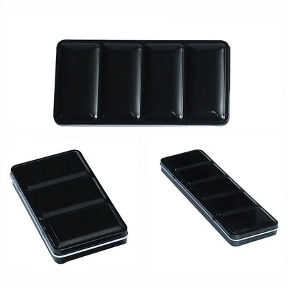 Art Supplies Creative Empty Paint Palette Watercolor Storage Case Pigment Box Grids Slots Painting Tools Drawing Supplies