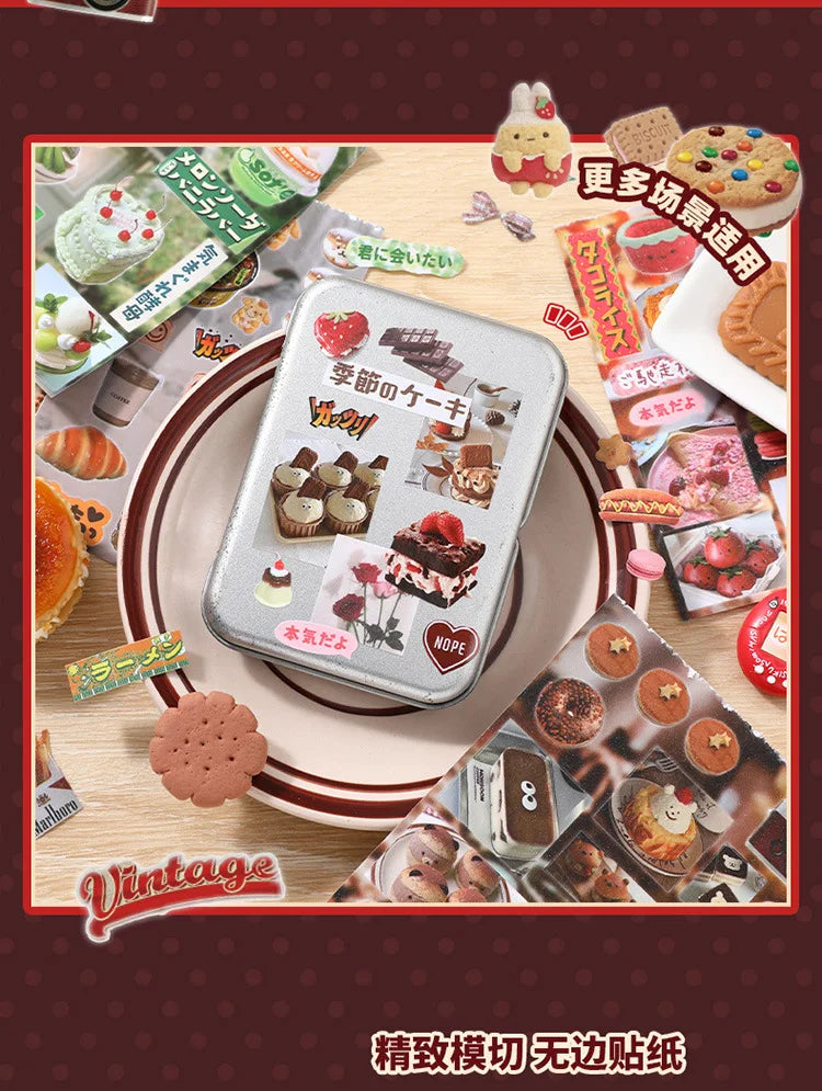 Mr. Paper, Japanese Cuisine Dessert Themed Stickers, Phone Cases, Scrapbooks, Notebooks, Diaries, Decorative Stationery Stickers